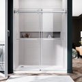 DSD01 56 to 60 in. W x 72 or 76in. 2TB H Double Sliding Frameless Shower Door, EnduroShield 3/8 in. Clear Glass - wholesale