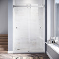 DSD01 46 to 49 in. W x 76 or 80in. 2FP H Double Sliding Frameless Shower Door, EnduroShield 3/8 in. Clear Glass